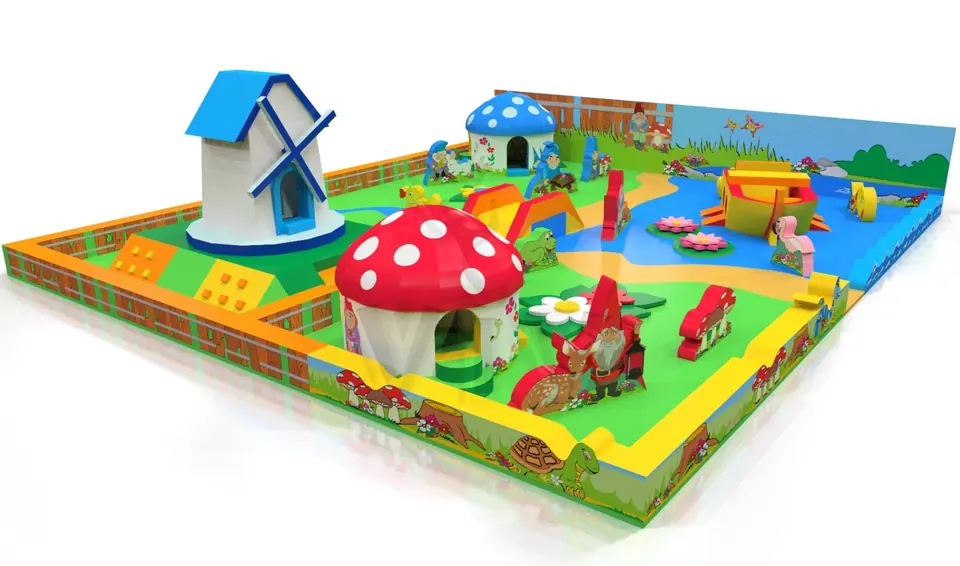 Gnomes Playground foam soft play playground structure for dry indoor play areas