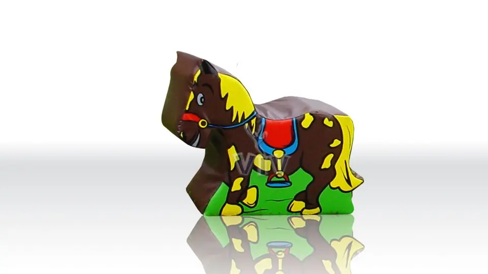 Pony foam soft play character for dry indoor play areas