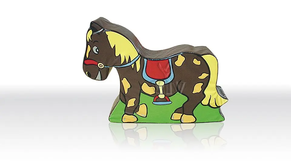 Pony foam soft play character for dry indoor play areas