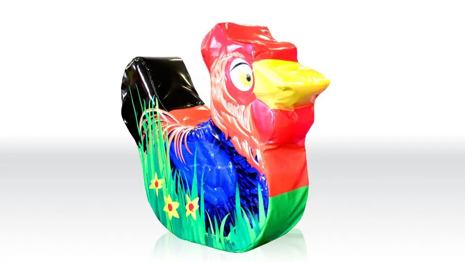 Rooster foam soft play character for dry indoor play areas