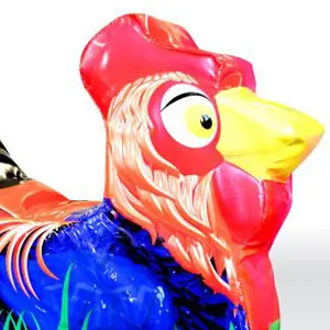 Rooster foam soft play character for dry indoor play areas