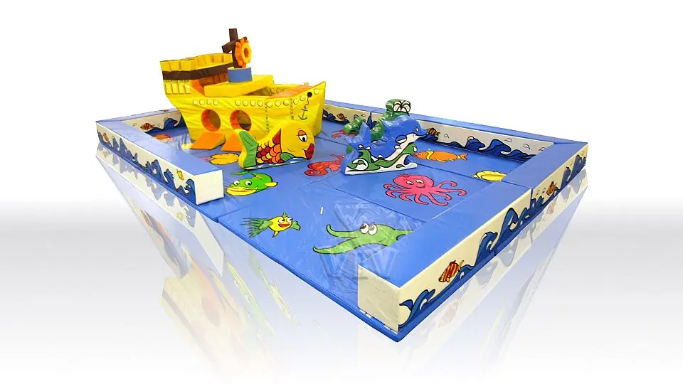 Sea Playground foam soft play playground structure for dry indoor play areas