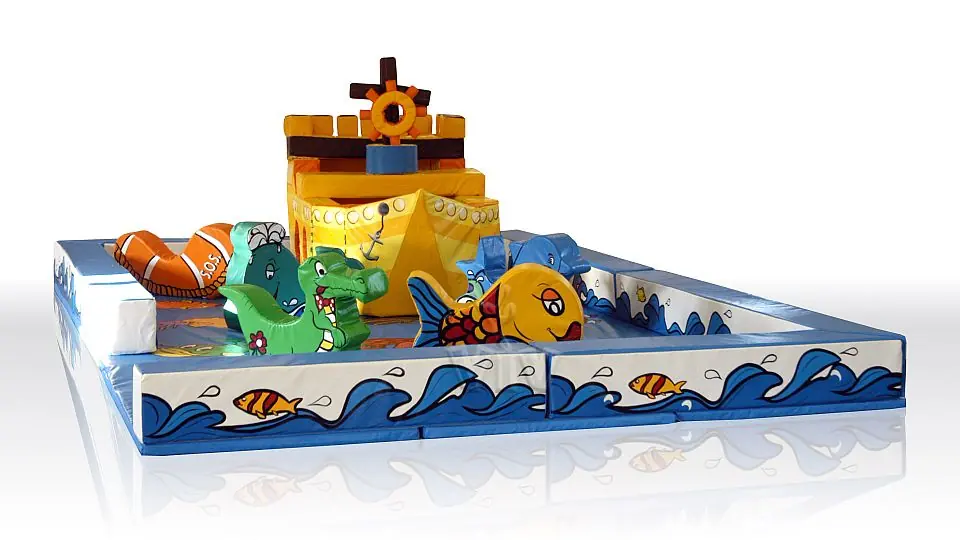 Sea Playground foam soft play playground structure for dry indoor play areas
