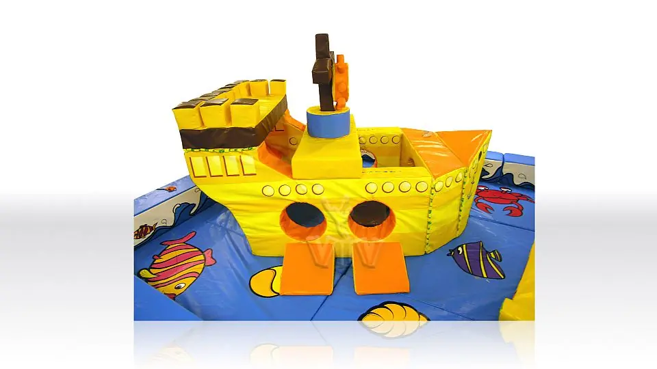 Ship Playground foam soft play playground structure for dry indoor play areas
