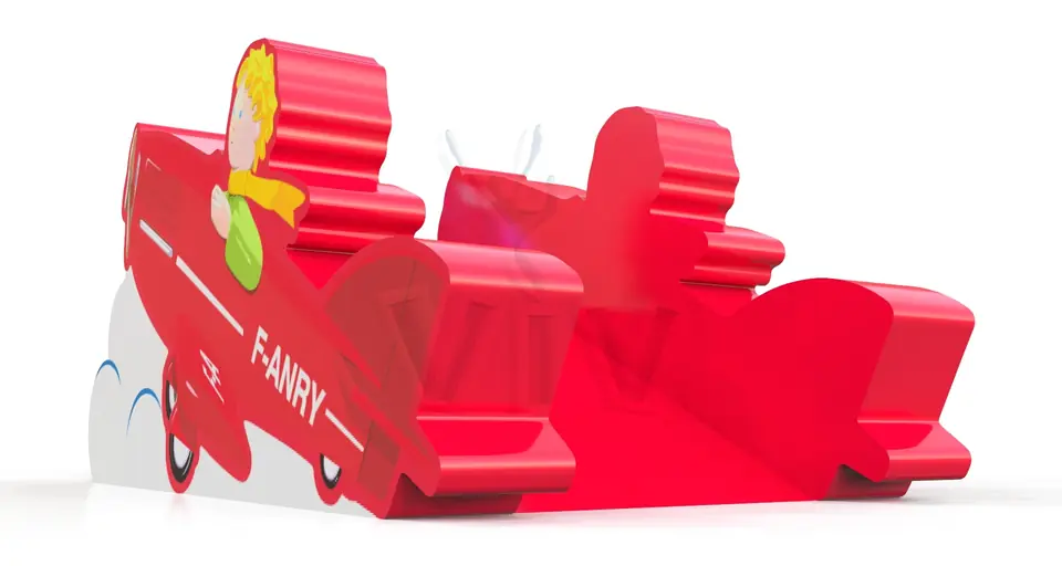 Plane Slide foam soft play element for dry indoor play areas