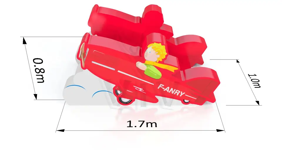 Plane Slide foam soft play element for dry indoor play areas