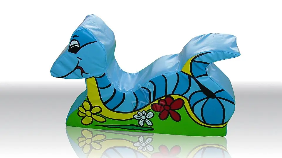 Snake foam soft play character for dry indoor play areas