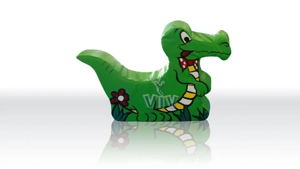 Crocodile foam soft play character for dry indoor play areas