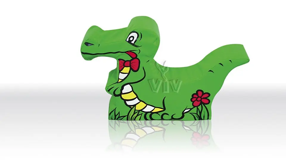 Crocodile foam soft play character for dry indoor play areas