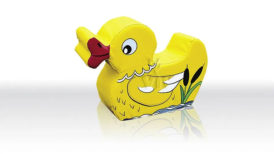 Duck foam soft play character for dry indoor play areas