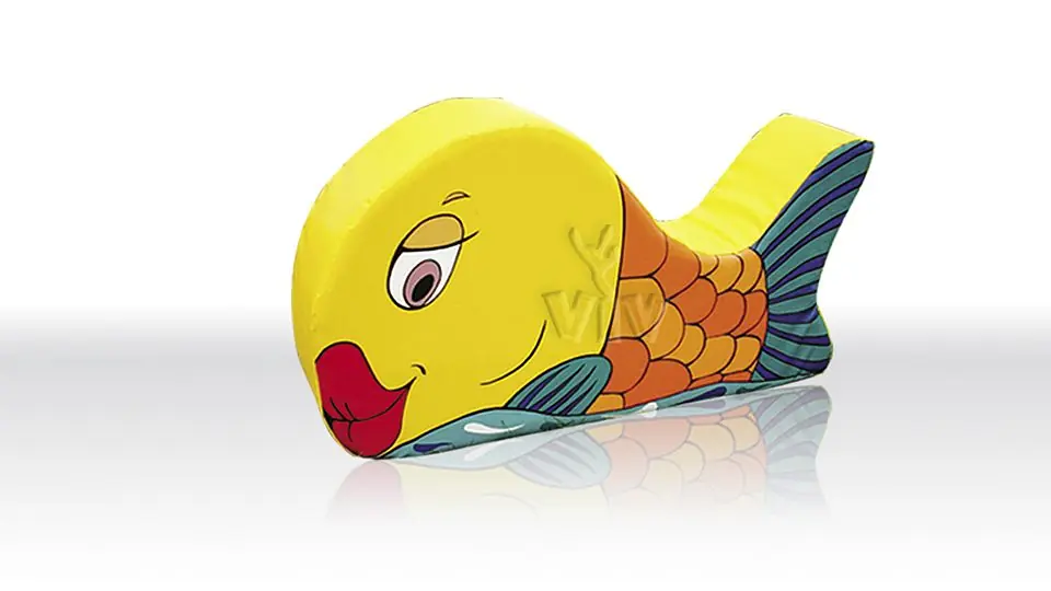 Fish foam soft play character for dry indoor play areas