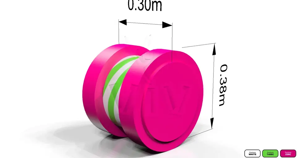 Seat foam soft play element for dry indoor play areas