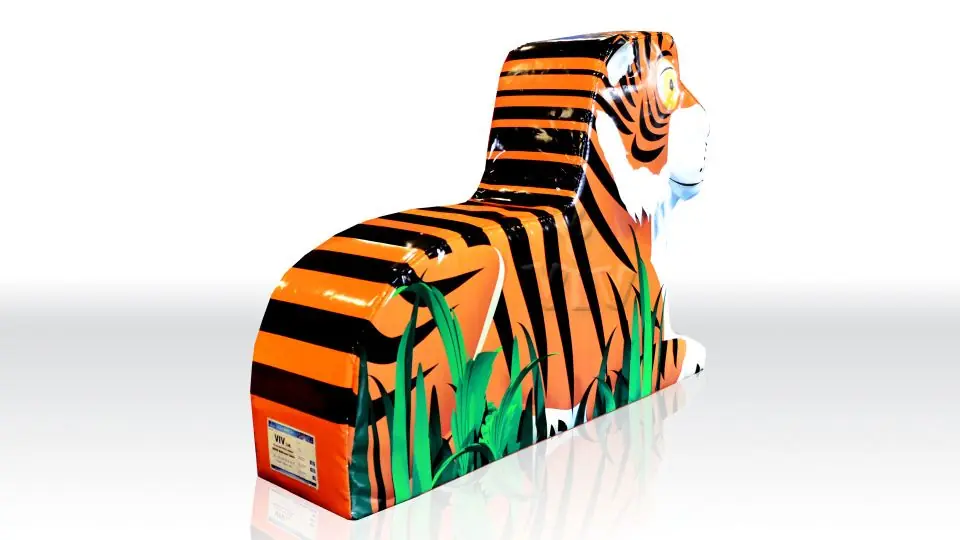 Tiger foam soft play character for dry indoor play areas