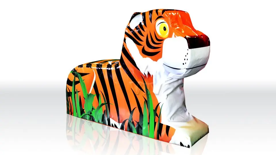 Tiger foam soft play character for dry indoor play areas