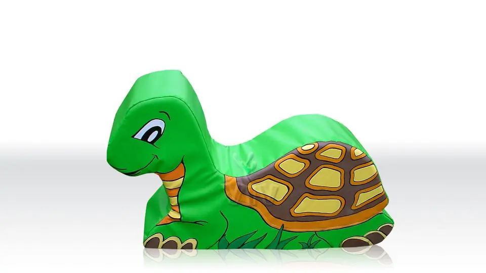Turtle foam soft play character for dry indoor play areas