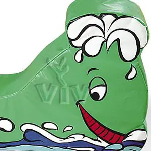 Whale foam soft play character for dry indoor play areas