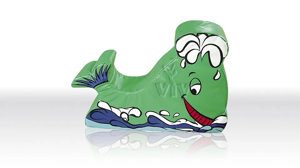 Whale foam soft play character for dry indoor play areas