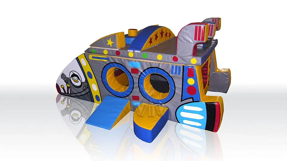 Space Ship Medium foam soft play hut for dry indoor play areas