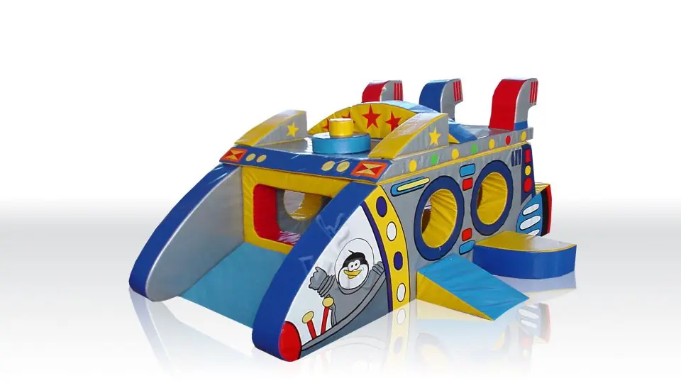 Space Ship Medium foam soft play hut for dry indoor play areas