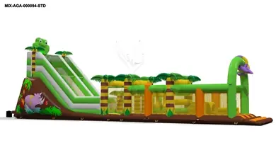 Active Center Frog with Slide inflatable product