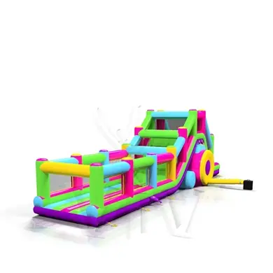 Obstacle Course with fence Startup inflatable product