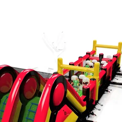 Obstacle Course with Slide Rugby inflatable product