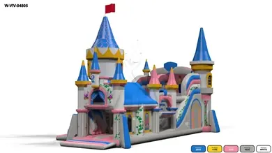 Slide with Active Center Aurora's Castle inflatable product