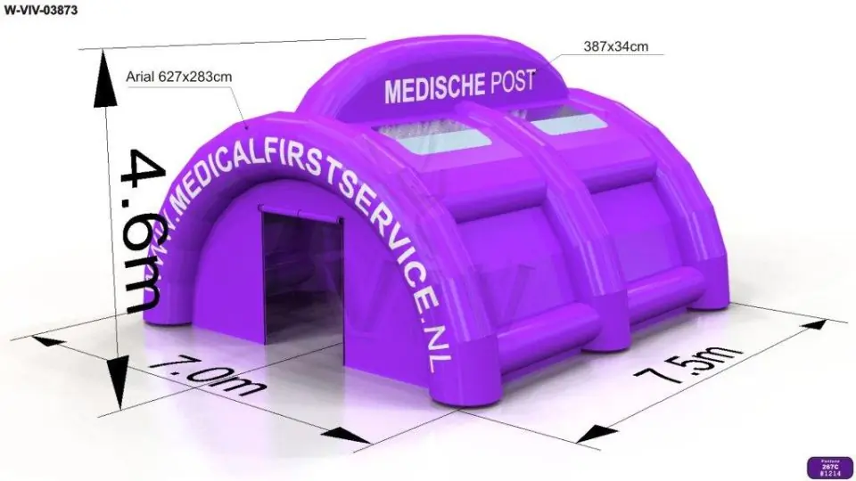 Purple tent commercial promotional inflatable tent