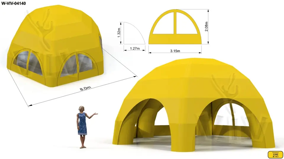 Tent 8m commercial promotional inflatable tent