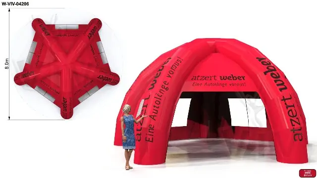 Tent 8m commercial promotional inflatable tent