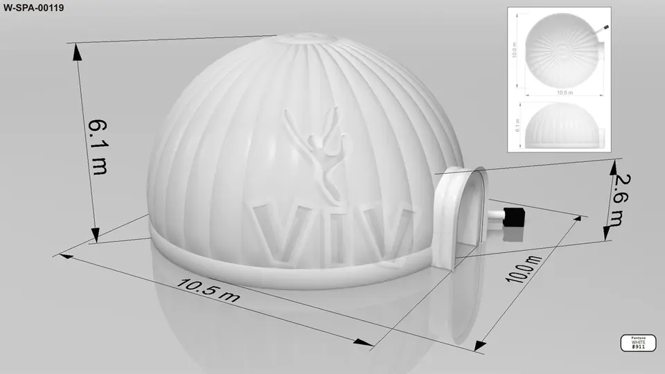 Tent Igloo 10 m commercial promotional inflatable tent
