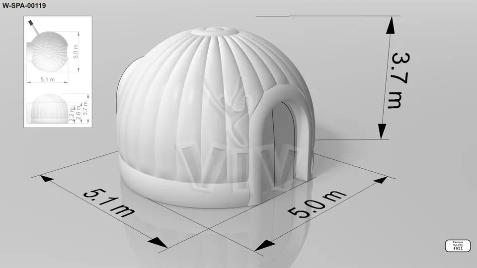 Tent Igloo 5m commercial promotional inflatable tent