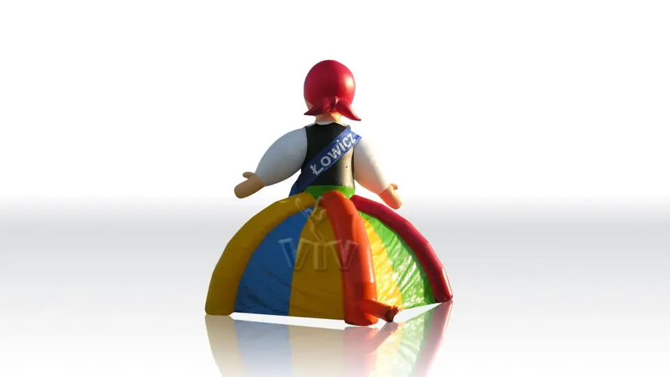 Tent with Lowiczanka, external diameter 6.5 m commercial promotional inflatable tent
