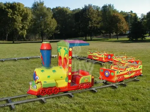 Jungle commercial mechanical train attraction