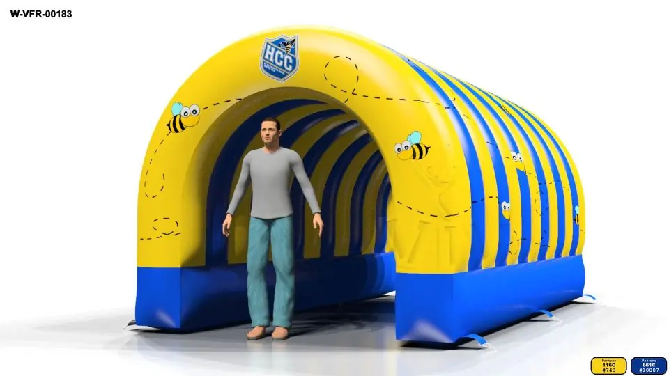 Tunnel 4.9 x 3.0 x 2.5 m commercial inflatable tunnel