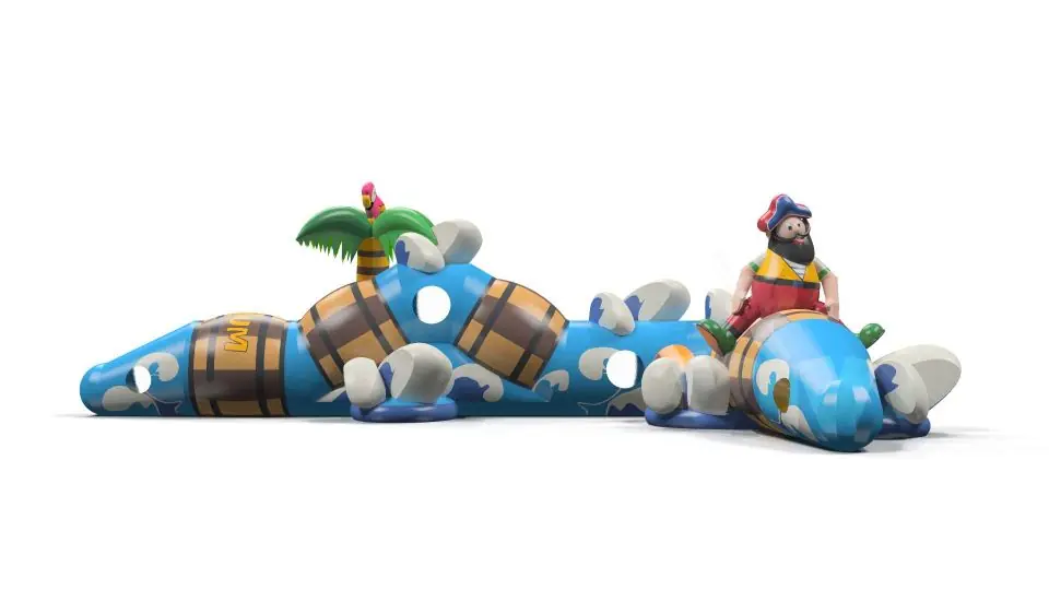 Tunnel Barrels - Collection Pirate commercial inflatable tunnel