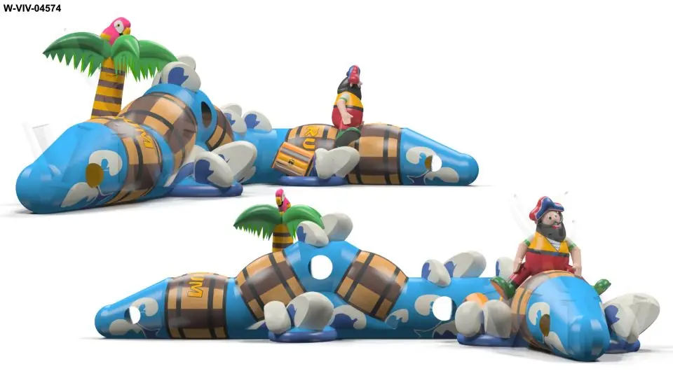 Tunnel Barrels - Collection Pirate commercial inflatable tunnel