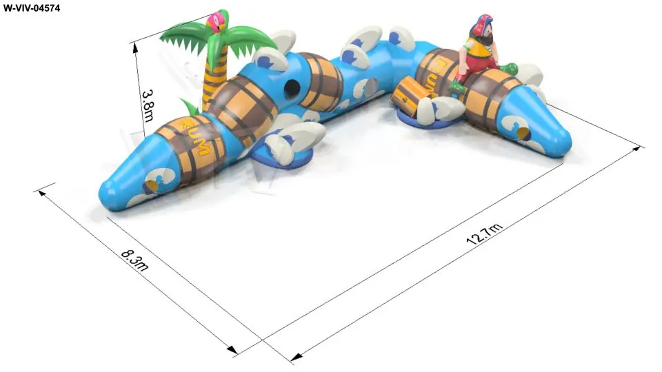 Tunnel Barrels - Collection Pirate commercial inflatable tunnel