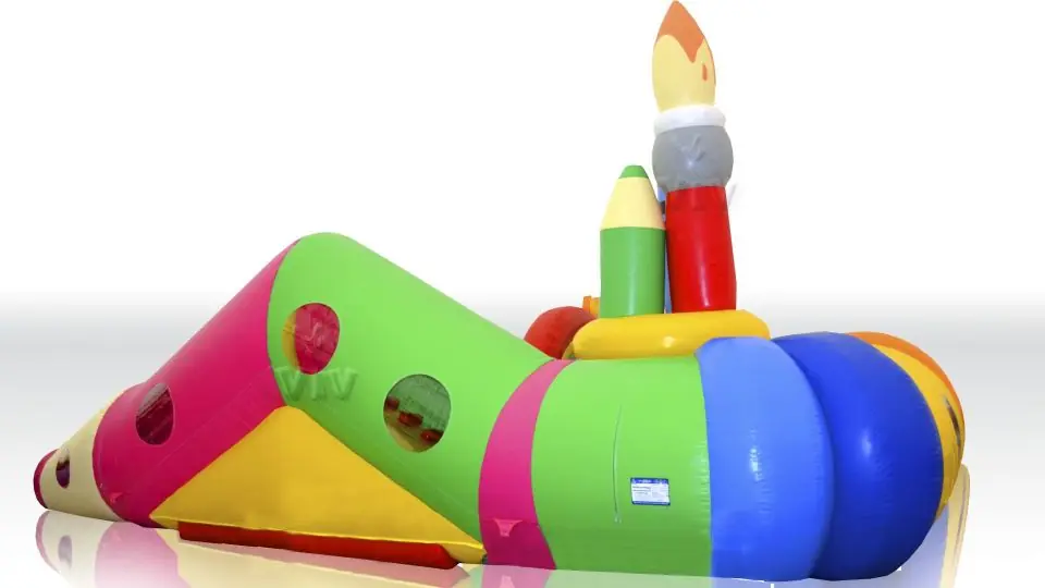 Tunnel Crayons - Collection Crayons commercial inflatable tunnel