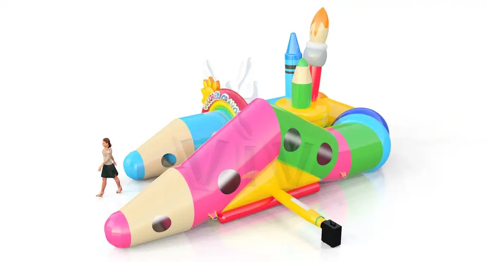 Tunnel Crayons - Collection Crayons commercial inflatable tunnel