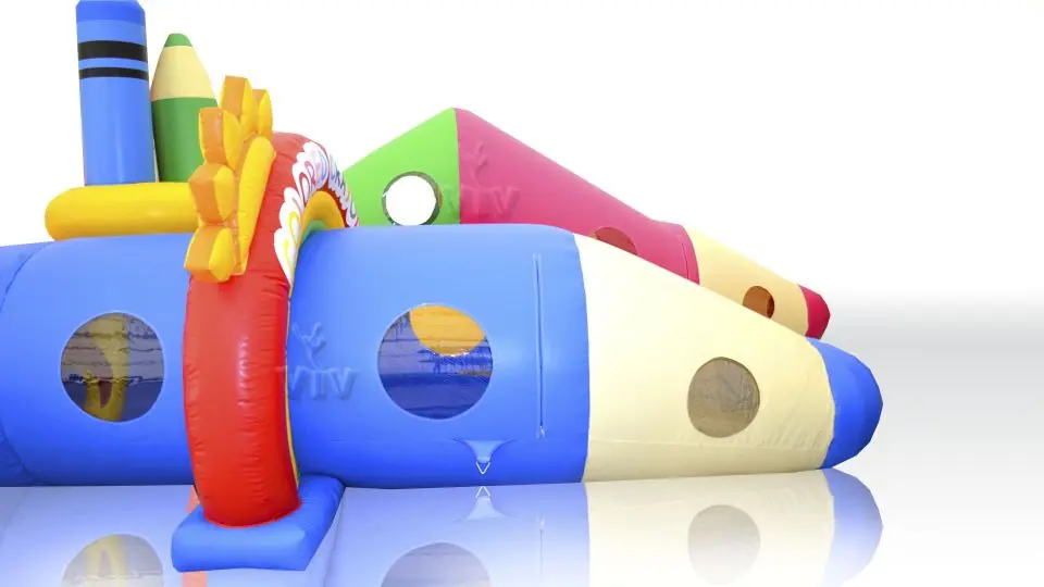 Tunnel Crayons - Collection Crayons commercial inflatable tunnel