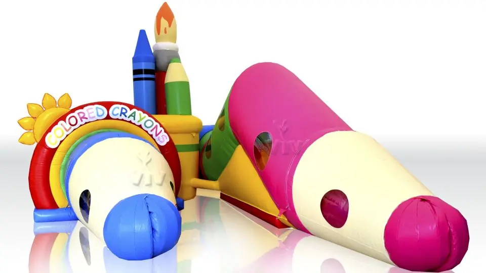 Tunnel Crayons - Collection Crayons commercial inflatable tunnel