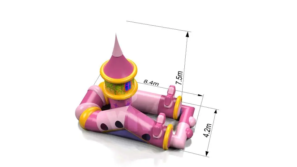 Tunnel Pink - Pink Collection commercial inflatable tunnel