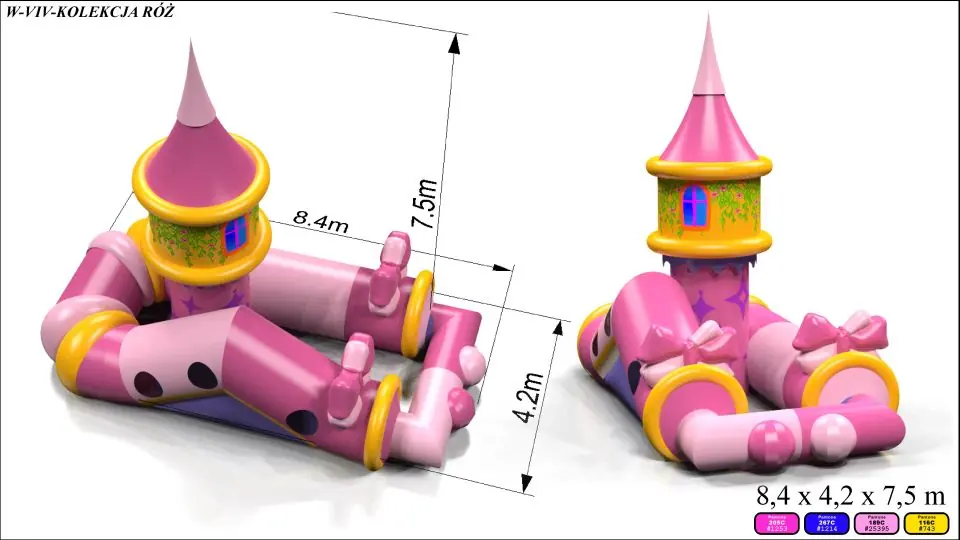Tunnel Pink - Pink Collection commercial inflatable tunnel