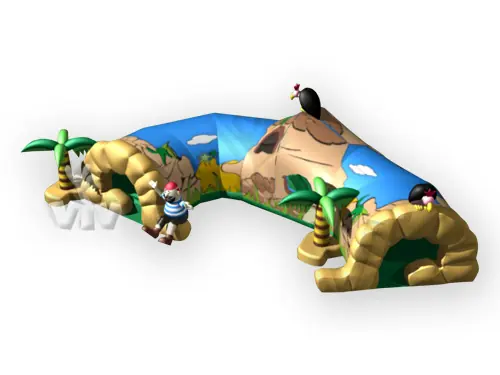 Tunnel Pirate Cave commercial inflatable tunnel