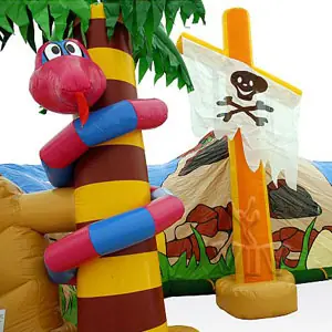 Tunnel Pirate Cave with snake commercial inflatable tunnel