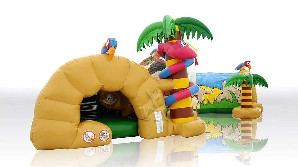 Tunnel Pirate Cave with snake commercial inflatable tunnel