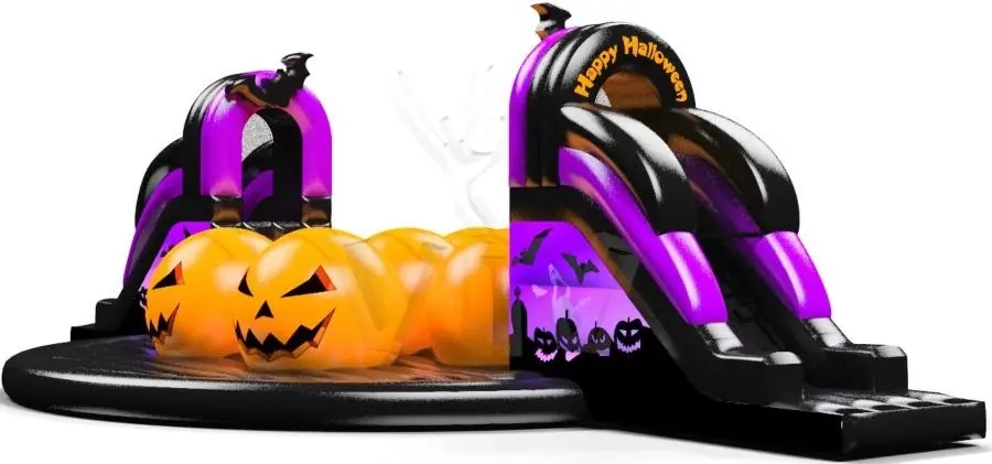 Obstacle course Wipe-Out - Collection Happy Halloween commercial inflatable wipe-out attraction