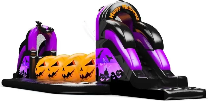 Obstacle course Wipe-Out - Collection Happy Halloween commercial inflatable wipe-out attraction
