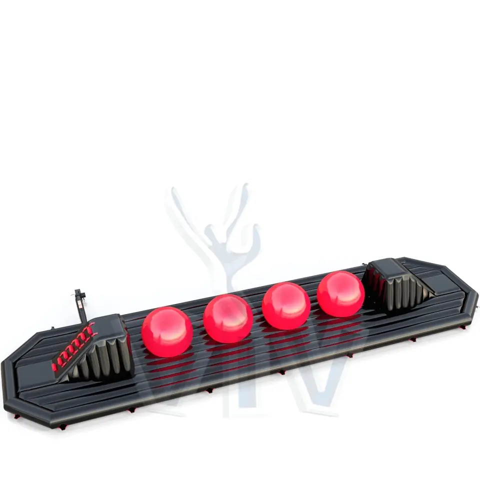 Wipe Out black and red commercial inflatable wipe-out attraction